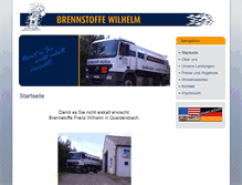 Tablet Screenshot of brennstoffe-wilhelm.de